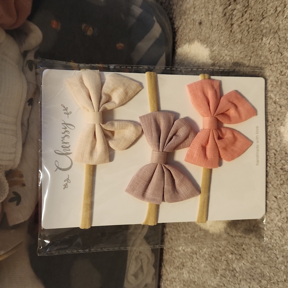 Baby bow headbands, 3 pack
